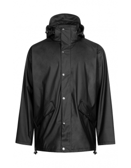 LYNGSOE "RC1357" rain jacket BLACK in OEKO-TEX certified Recycled PET (plastic)
