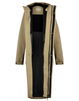 AGU "City Slick 10,000" long raincoat for MEN & WOMEN, beige, breathable
