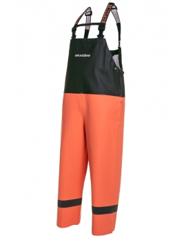 GRUNDÉNS "Balder 504" overalls / BIB pants, HEAVY-DUTY rubber rainwear for fishing etc.