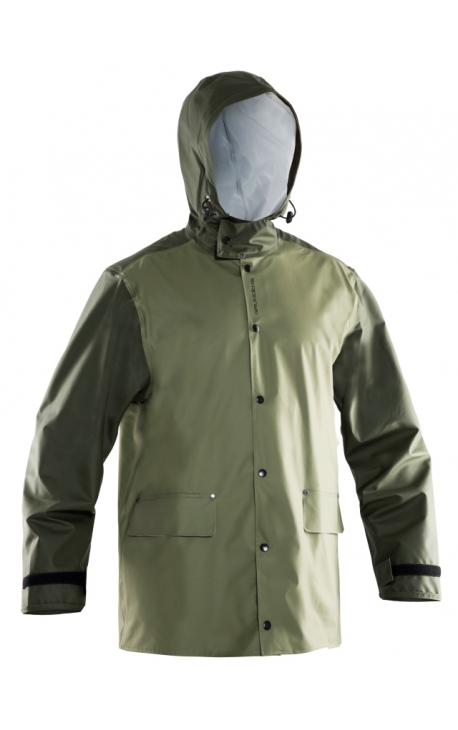 GRUNDENS "Bruka 300" Rain Jacket GREEN for hunting, gardening, forresting, etc.