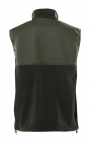 RAINS Fleece Vest GREEN, 2-layer fleece with PU shoulders, UNISEX