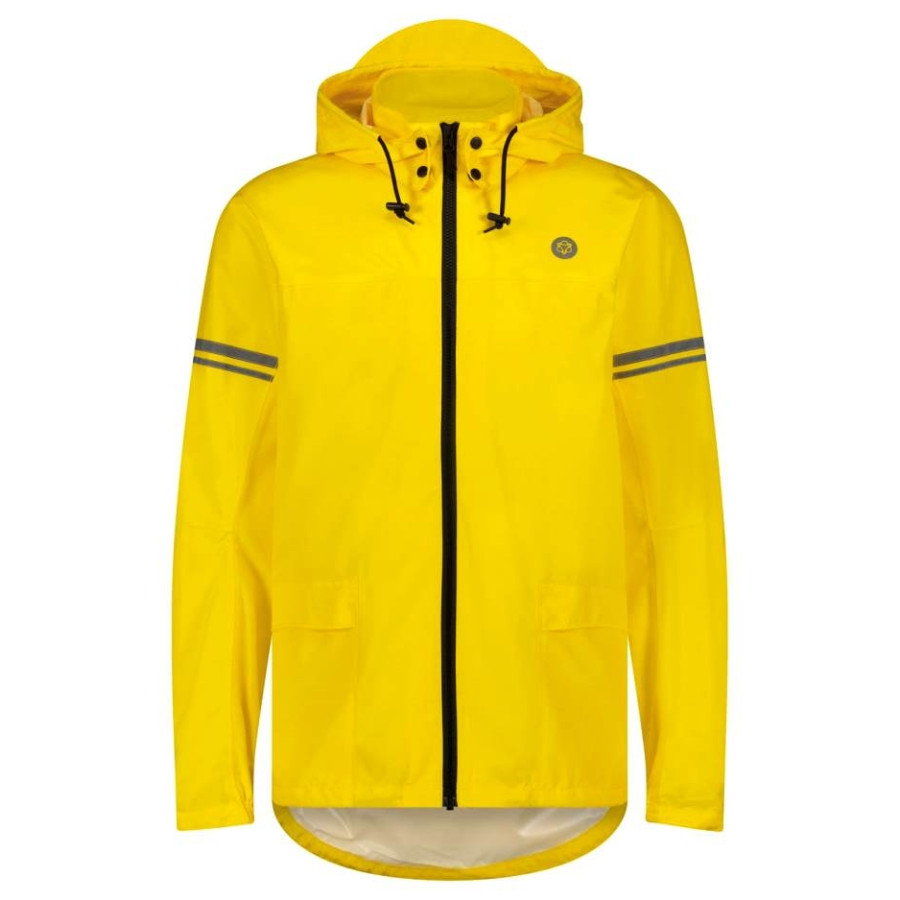 AGU "Original 5000" cycling rain jacket YELLOW, BLACK, TEAL BLUE