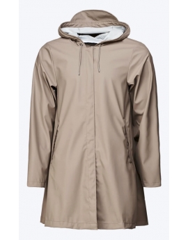 RAINS "A-line Jacket" MATTE rain jacket w/ hidden buttons