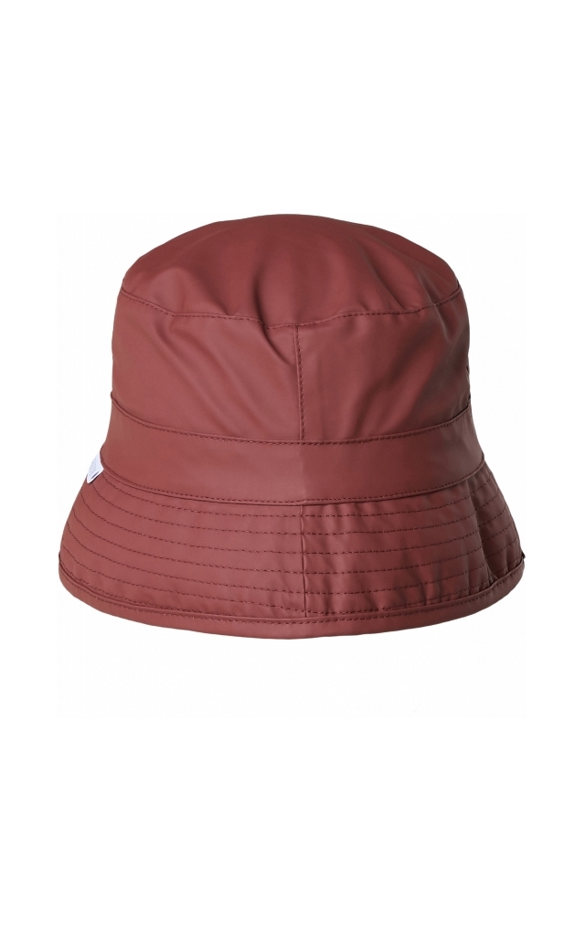 ZLYC Unisex Fashion Bucket Hat PU Leather Rain Hat Waterproof 